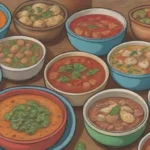 Cocina ecuatoriana variada y colorida