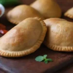 Empanadas coloridas con especias sudafricanas y vibrantes patrones