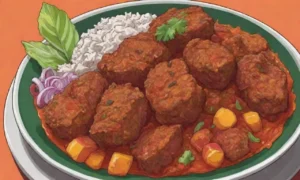 Rendang de res: colores vibrantes