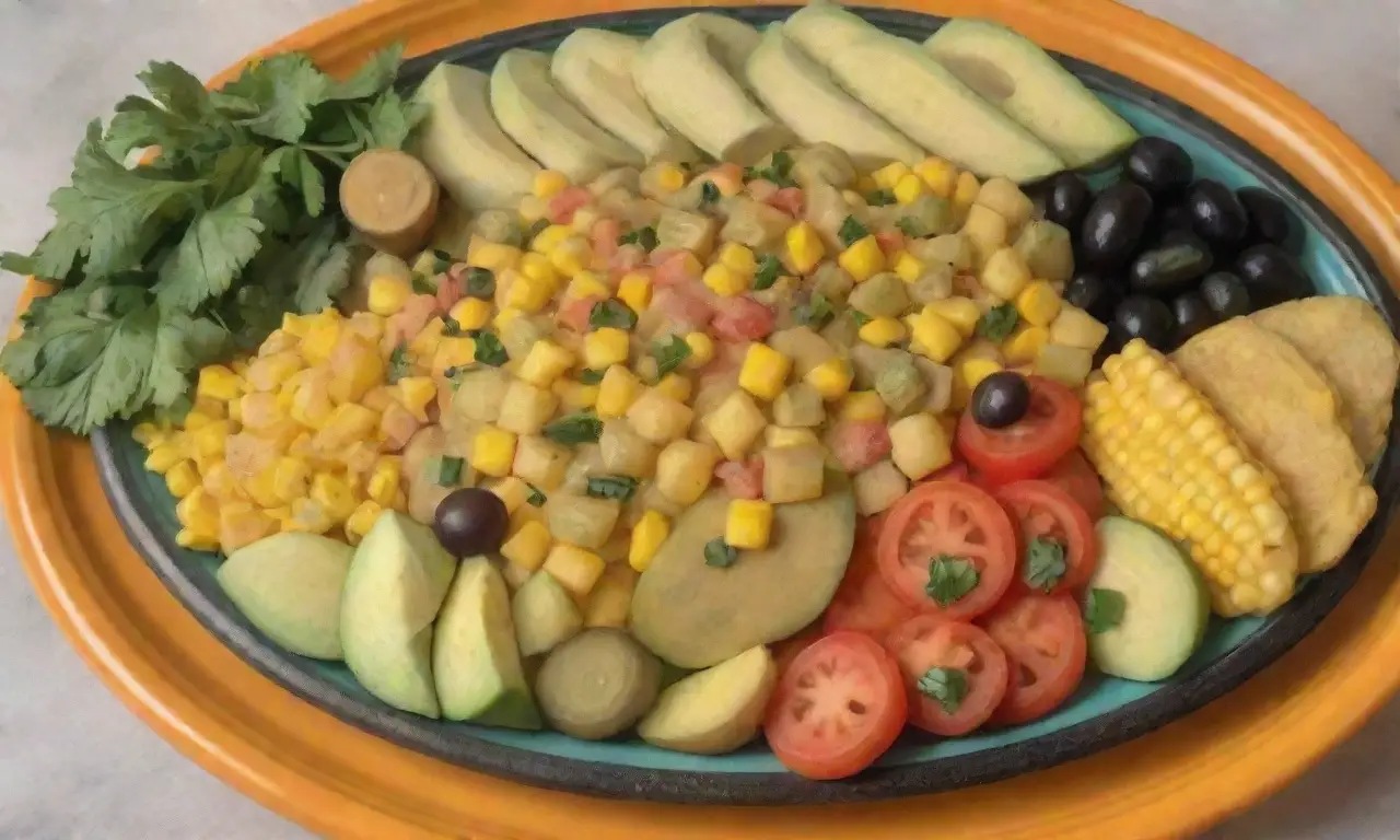 Colores vibrantes y sabores frescos en un hermoso plato