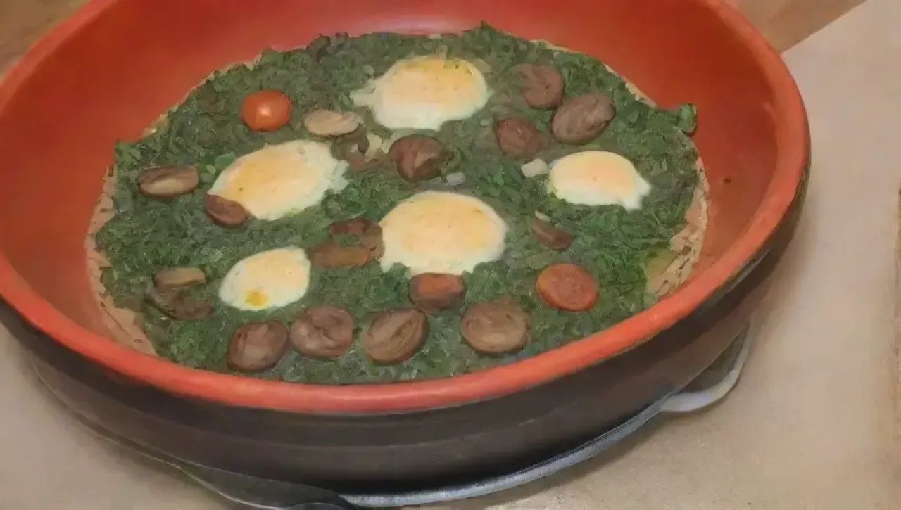 Una colorida y vibrante comida familiar se prepara en una acogedora cocina