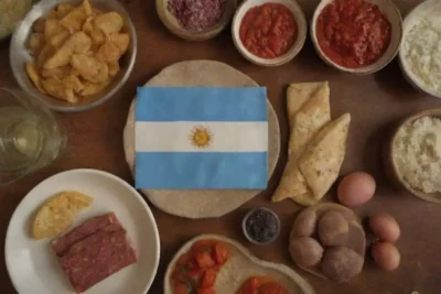 Colores vibrantes y platos icónicos de la herencia cultural argentina