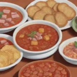 Deliciosa cocina tradicional con sabores ricos y coloridos platos clásicos