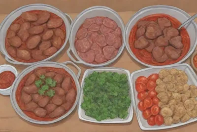 Receta de khorovats armenio: carne marinada a la parrilla con especias y verduras