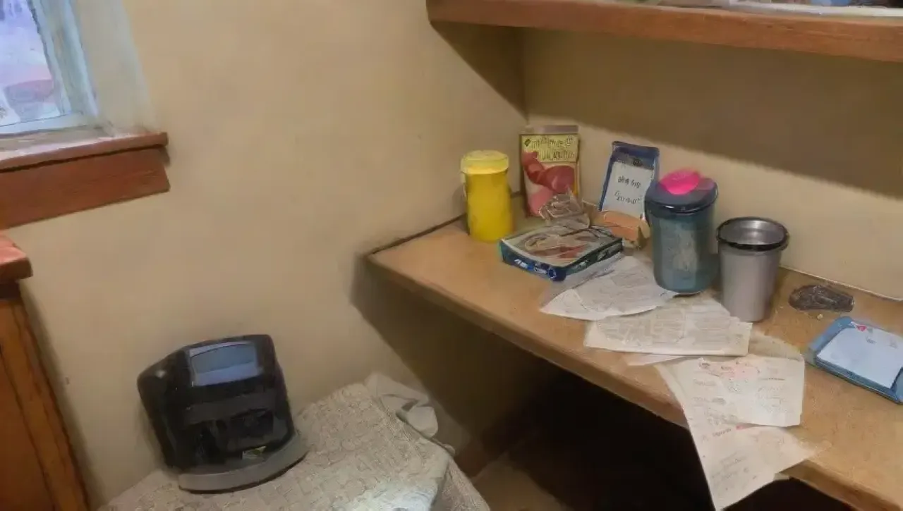 Una habitación desordenada y oscura refleja un caos abrumador