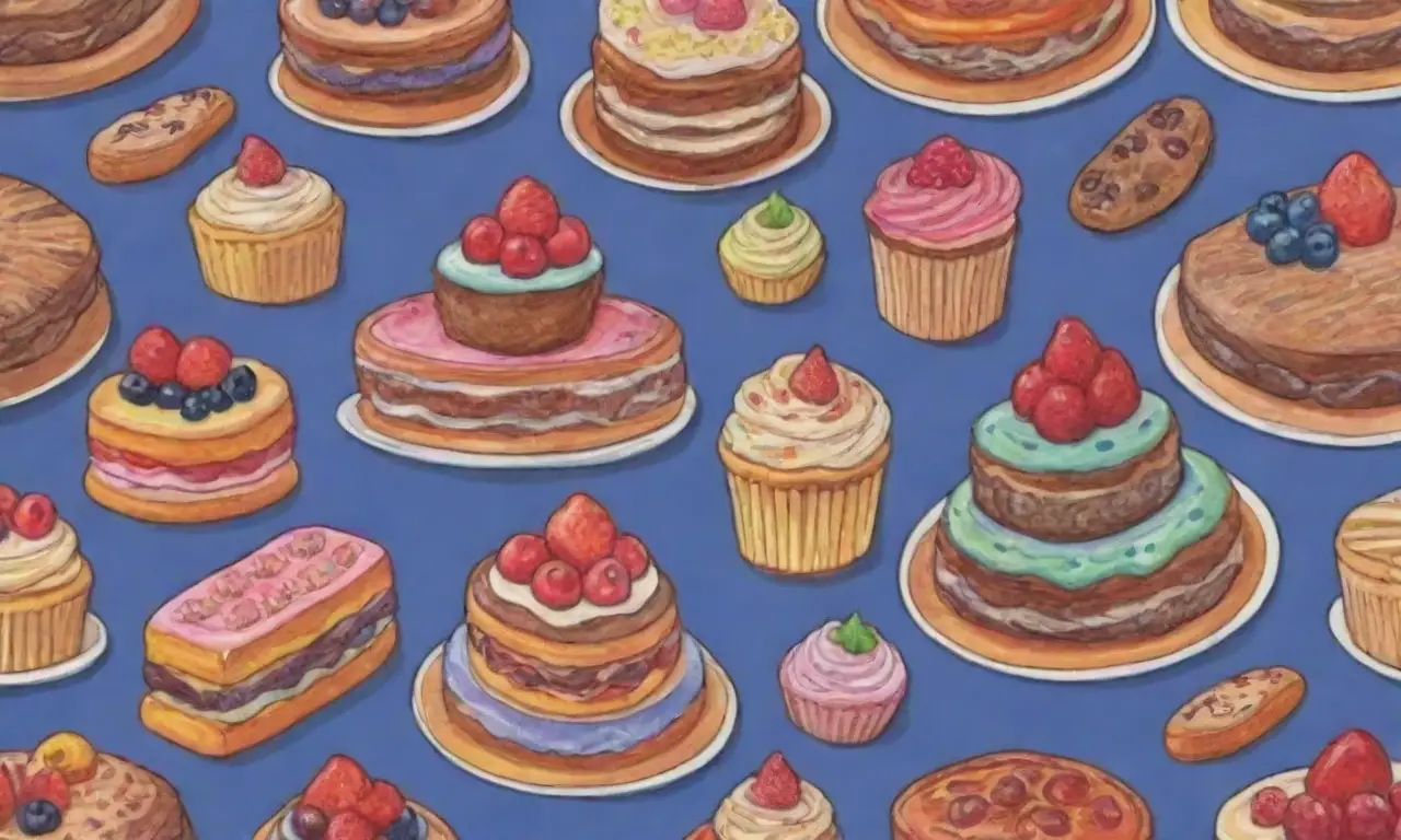 Pasteles coloridos y sabrosos que evocan tradiciones y recuerdos alegres