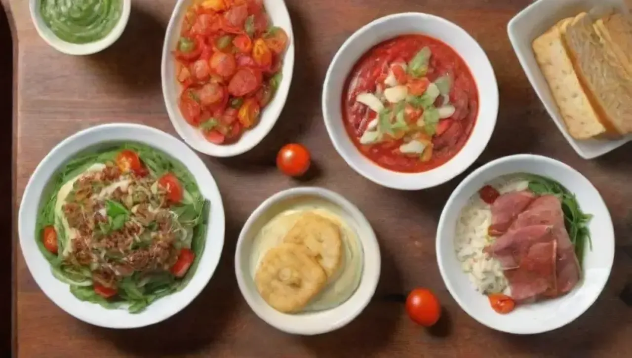Una cocina acogedora llena de colores vibrantes y deliciosos ingredientes