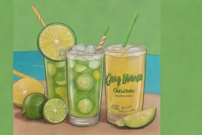 Imágenes coloridas de caipirinhas