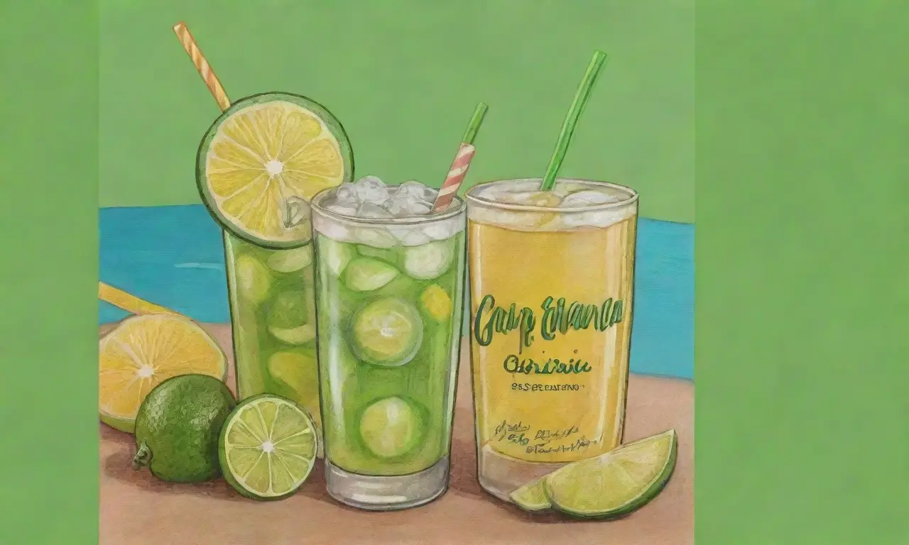 Imágenes coloridas de caipirinhas