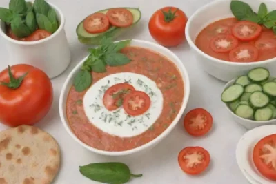Sopa fría armenia de tomates