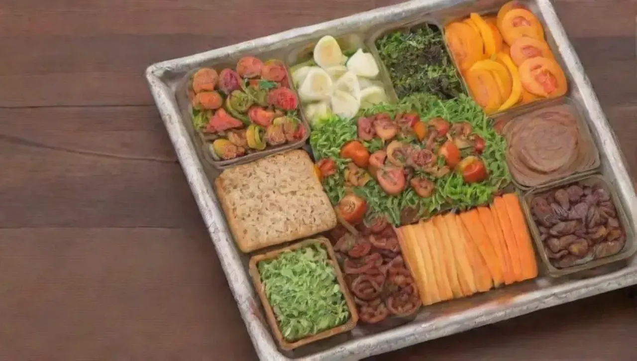 Una explosión de colores y sabores en una mesa acogedora