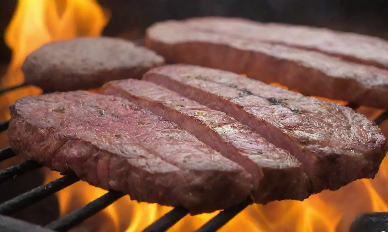 Fuego vibrante y carne argentina en un festín de colores y tradición