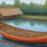 Una hermosa pirogue rusa que refleja patrimonio cultural y artesanía tradicional