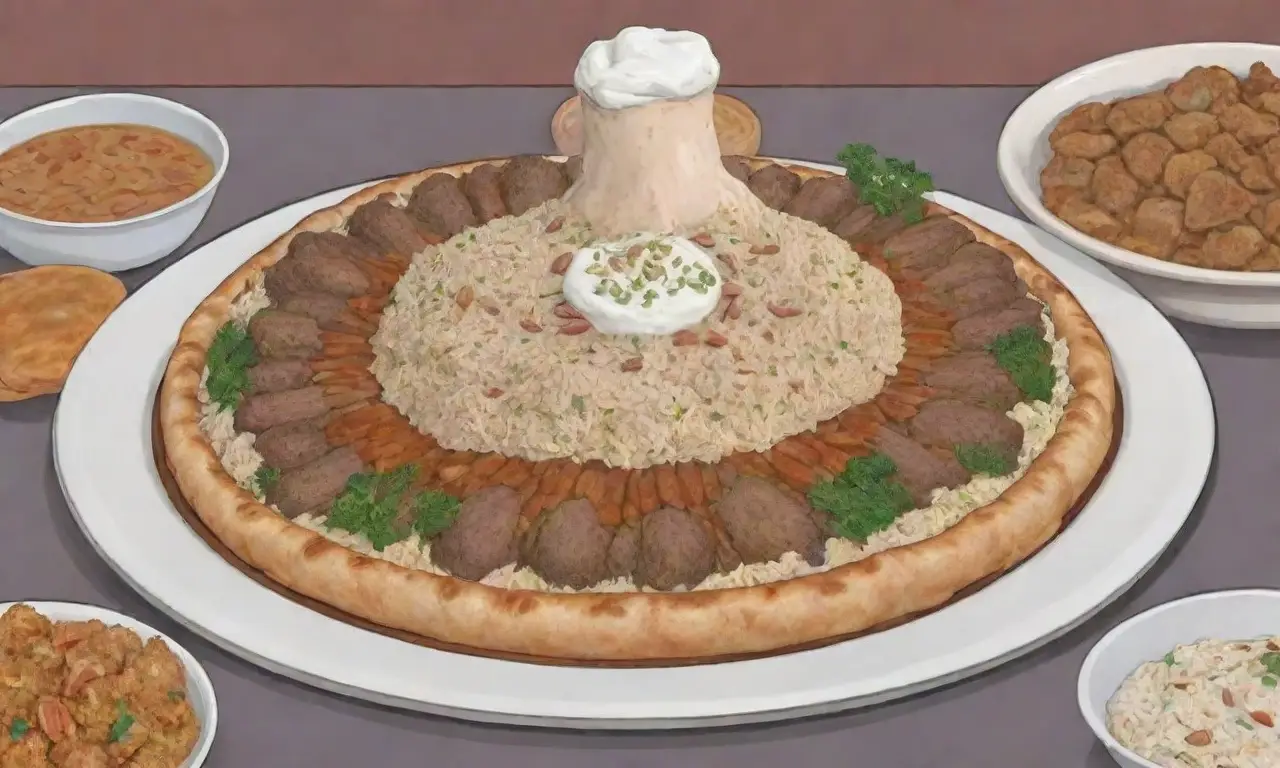 El mansaf es un festín sirio de cordero tierno