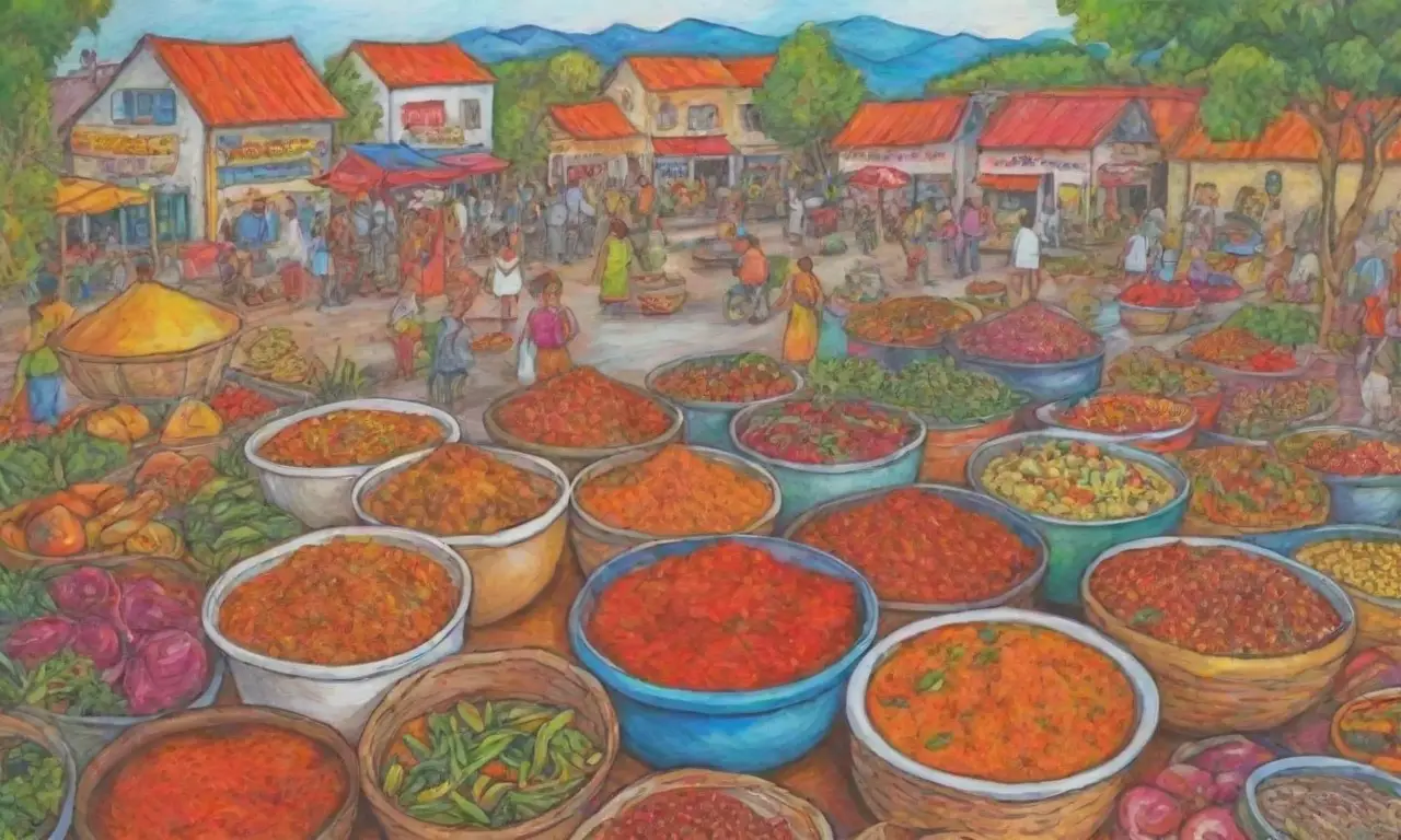 Colores vivos, especias frescas y platos tradicionales con ingredientes locales