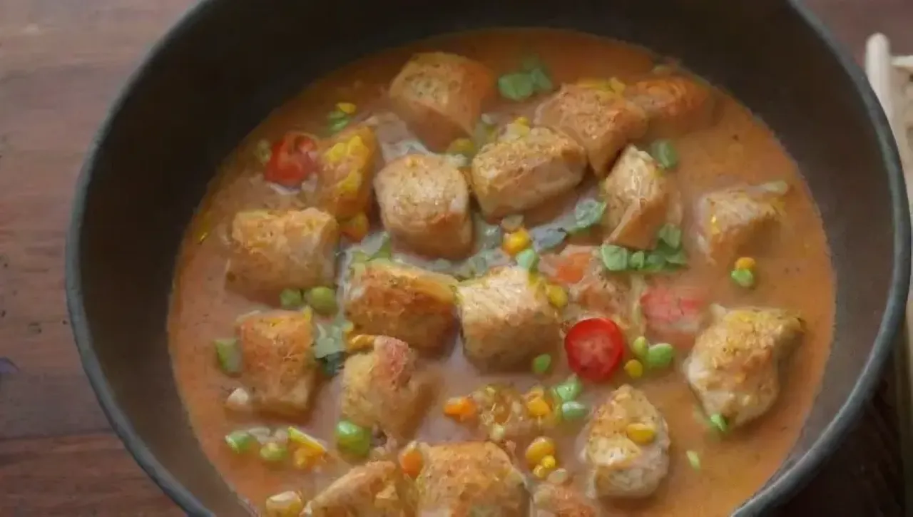 Una deliciosa comida familiar se prepara en una cocina llena de aromas y risas