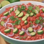 Colores vibrantes y frescos ingredientes en un bol