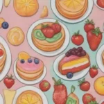 Deliciosos pasteles italianos y postres gourmet con frutas frescas