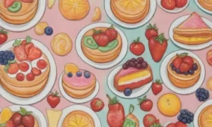 Deliciosos pasteles italianos y postres gourmet con frutas frescas
