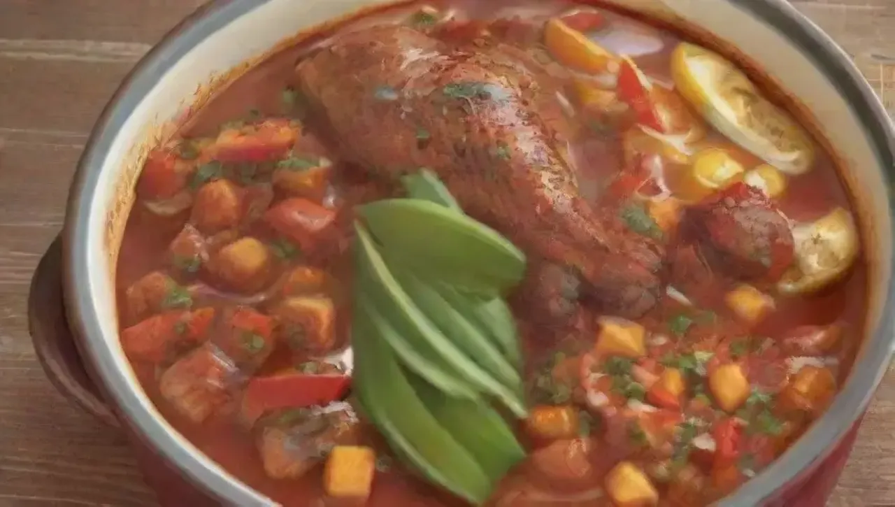 Una deliciosa cena familiar se prepara en una olla de cocción lenta con pollo tierno y salsa BBQ