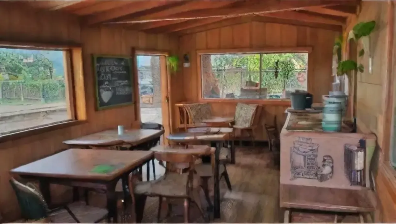 Un ambiente acogedor y vibrante lleno de café, arte y comunidad