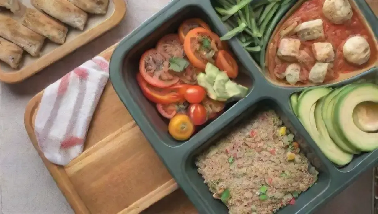 Un almuerzo colorido y saludable en un ambiente acogedor y creativo