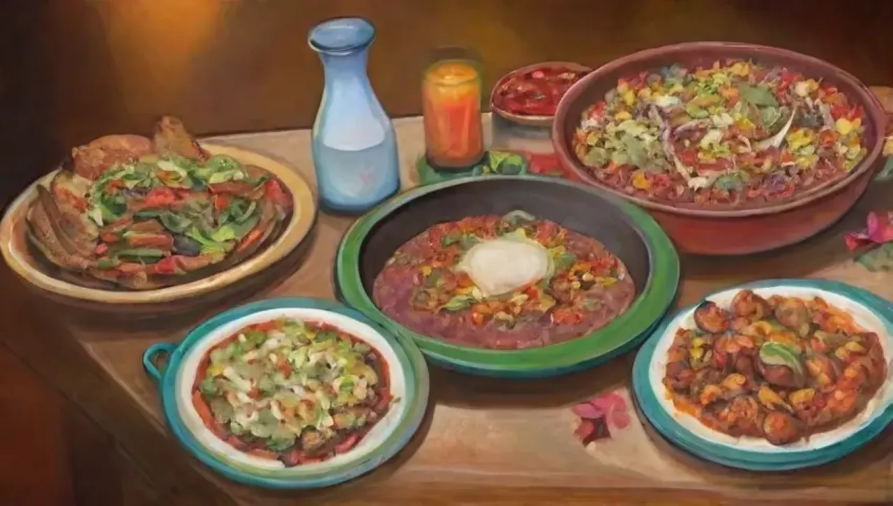 Un festín mexicano vibrante y acogedor, lleno de colores, aromas y risas