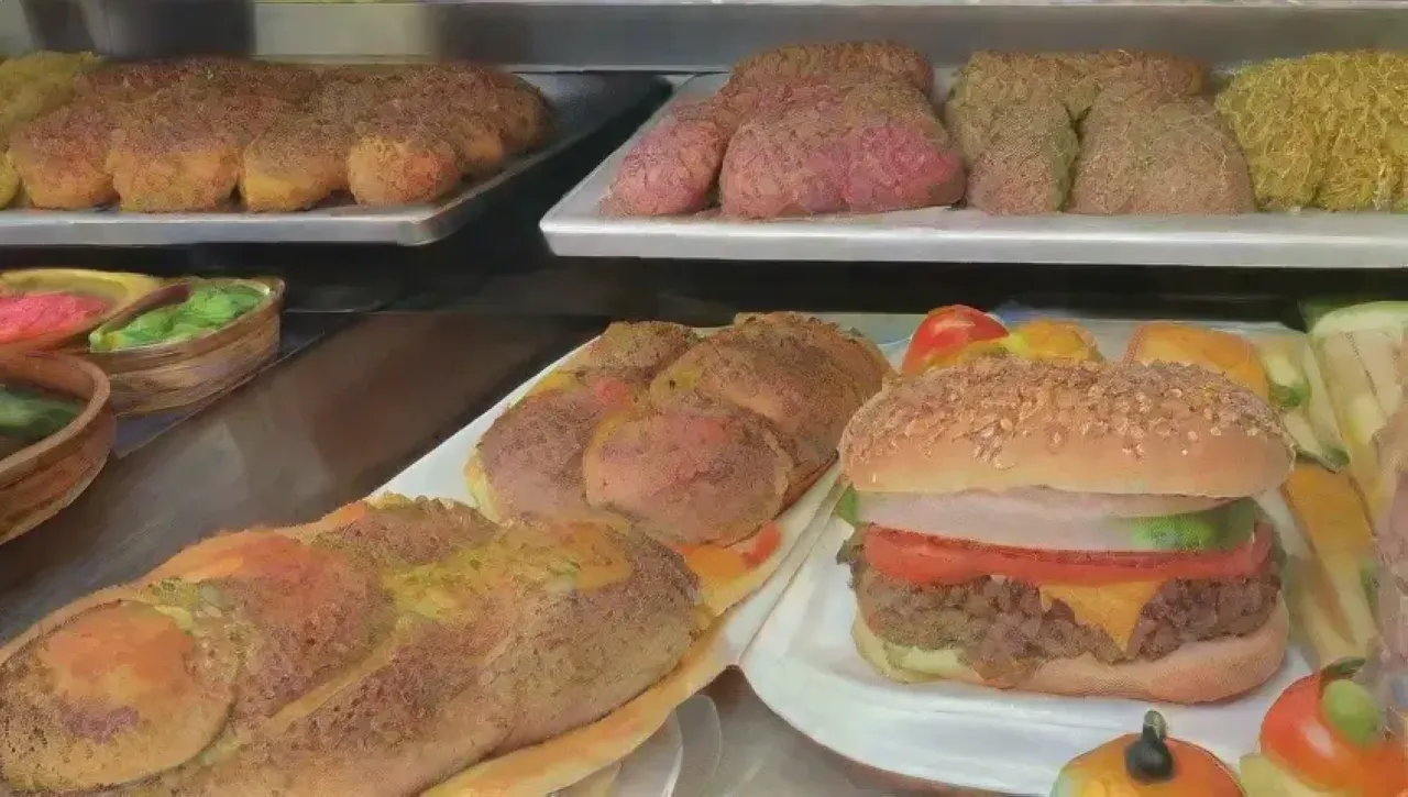Mini hamburguesas coloridas y jugosas en un ambiente festivo y acogedor