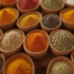 Especias vibrantes y saludables