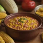 Ingredientes coloridos y sabores ricos en una celebración familiar