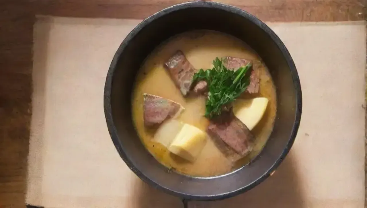 Cebollas doradas en mantequilla, caldo de res, pan tostado y queso fundido crean un ambiente acogedor y nostálgico