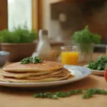 Una escena de cocina vibrante con recetas familiares y aromas tentadores