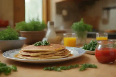 Una escena de cocina vibrante con recetas familiares y aromas tentadores