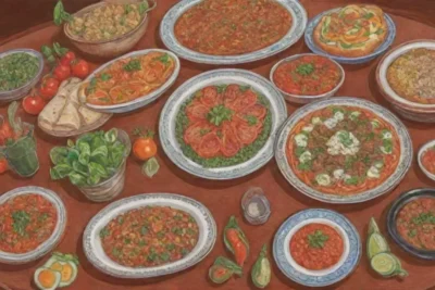 Colores vibrantes y platos tradicionales celebran la herencia búlgara en un ambiente acogedor