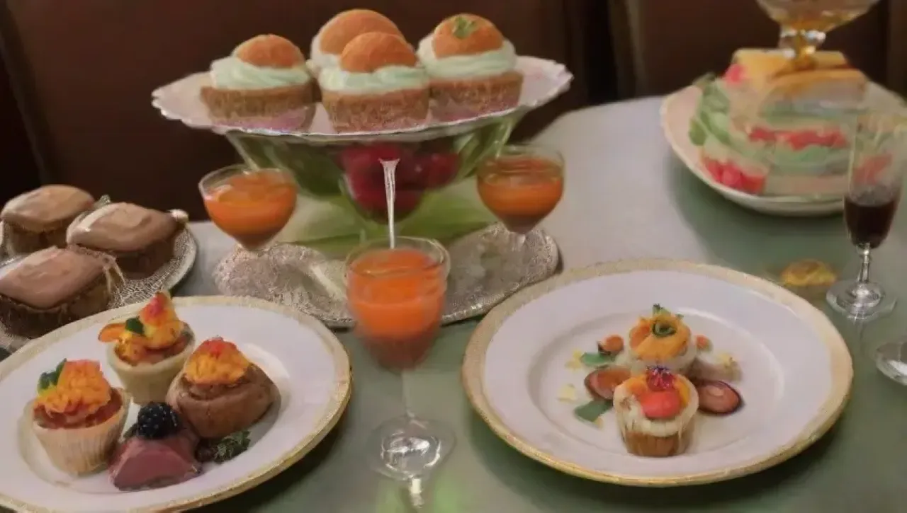 Experiencia gastronómica inolvidable en un lujoso restaurante con platos artísticamente presentados