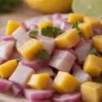 Pescado fresco con mango