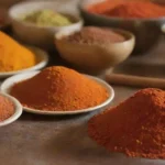 Especias etíopes coloridas