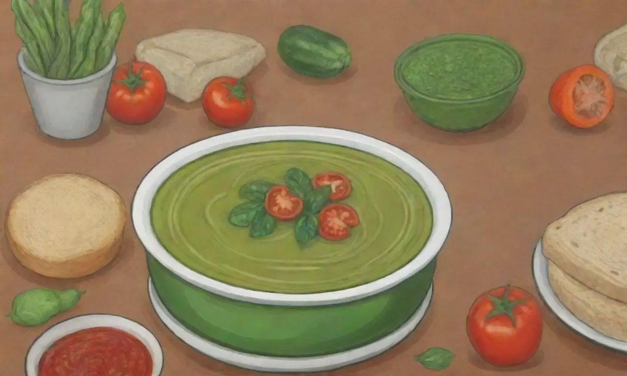 Sopa verde de Portugal con colores vibrantes y sabores ricos