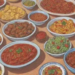 Cocina vibrante y culturalmente rica con sabores picantes e ingredientes frescos