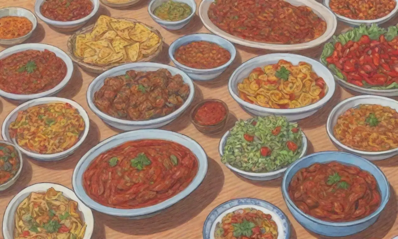 Cocina vibrante y culturalmente rica con sabores picantes e ingredientes frescos