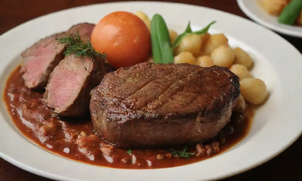 Menú festivo australiano con platos abundantes y frescos