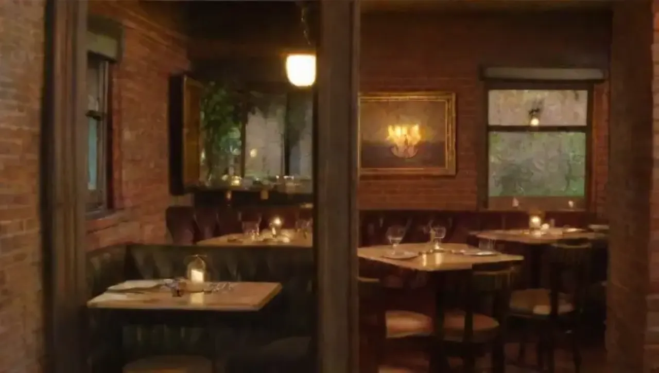 Un ambiente acogedor y elegante envuelve a los invitados con luz suave, risas y aromas deliciosos