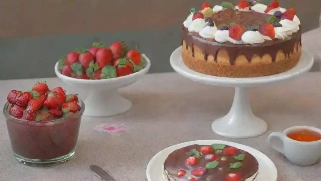 Una cocina vibrante llena de delicias coloridas y un ambiente acogedor