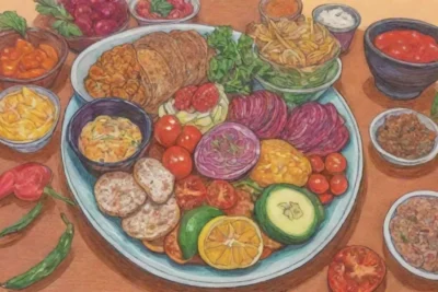 Colores vibrantes y sabores fusionados que mezclan tradición e innovación culinaria