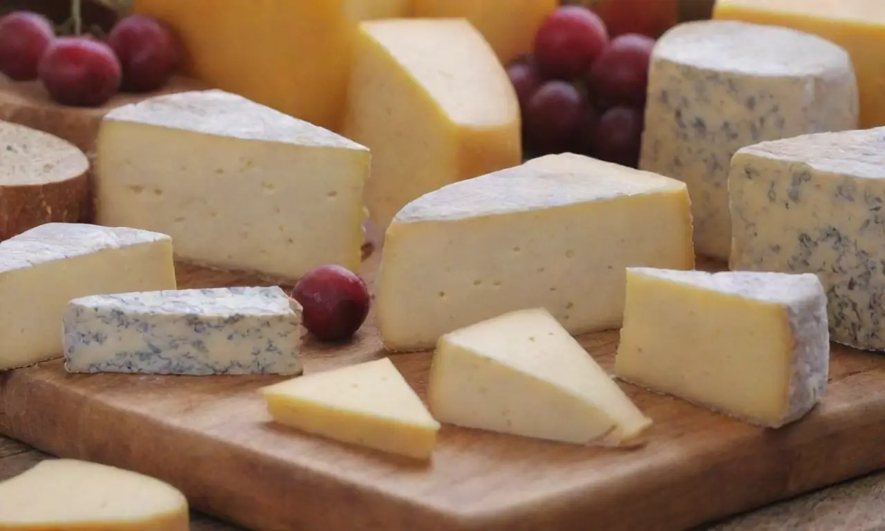 Guía de amantes del queso con variedades vibrantes