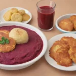 Platos lituanos sabrosos y coloridos