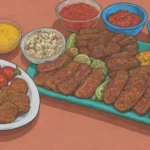 Receta jamaicana de cerdo marinado con especias vibrantes y sabores tropicales