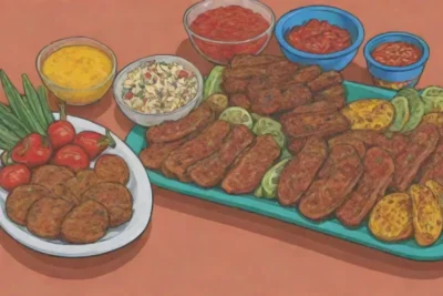 Receta jamaicana de cerdo marinado con especias vibrantes y sabores tropicales