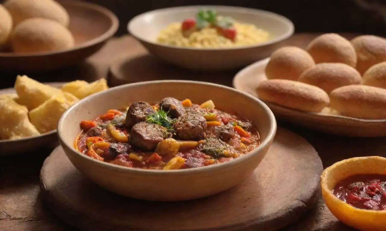 Cocina rústica de Mpumalanga con sabores tradicionales y colores vibrantes