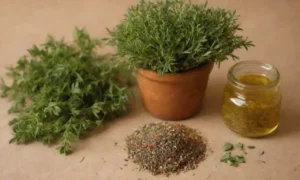 Hierbas maltés tradicionales y colores vibrantes en una cocina rústica con influencias mediterráneas